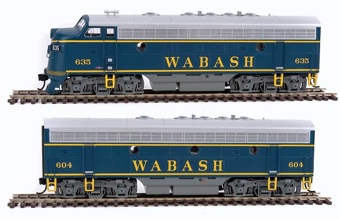 F7A/B EMD set 635 & 604 of the Wabash 
