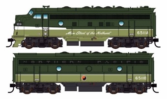 F7 A/B EMD set 6510A & 6510B of the Northern Pacific 
