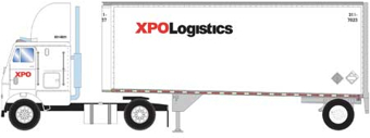 Freightliner 2-Axle with 28' Trailer of the XPO