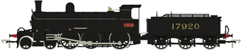 Class I 'Jones Goods' 4-6-0 No.17920 in LMS unlined black - early condition