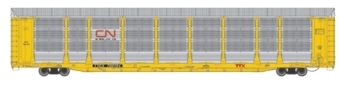 89' Enclosed Bi-Level Auto Carriers, Canadian National (GTW) 702251/TTGX 702251
