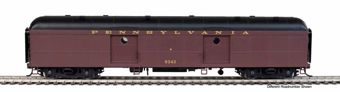 60' PRR Class B60b Baggage Car with Standard Doors, Pennsylvania Railroad 9353