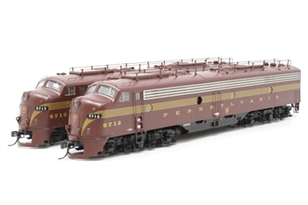 E8A EMD set 5712A & 5713A of the Pennsylvania - Broadway Limited - digital sound fitted