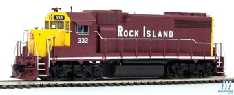 GP35 EMD Phase II 332 of the Rock Island - digital sound fitted