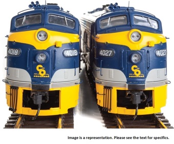 E8A-A EMD set 4016 & 4021 of the Chesapeake and Ohio - digital sound fitted