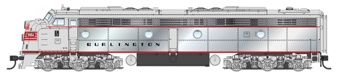 E9 A/A EMD set 9989A & 9989B of the Chicago Burlington and Quincy - digital sound fitted