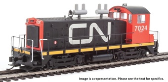 SW1200 EMD 7021 of the Canadian National