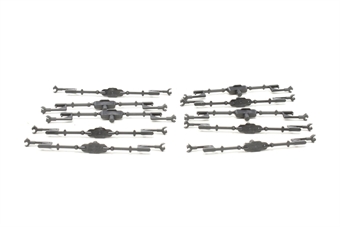 Kinematic knuckle coupler set of 10 pairs