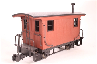 Logging Caboose in Unlettered Maroon