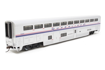 85' Streamlined Superliner I Smoker in Amtrak Phase IV Livery