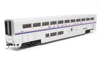 85' Streamlined Superliner coach in Amtrak Phase IV Livery