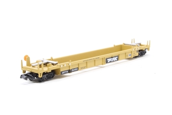 Single Well Thrall 48' container car of the TTX Company - yellow and black 54151