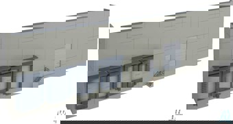 Modern Concrete Warehouse Background Building Kit