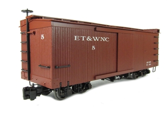 Box Car "ET & WNC" in brown