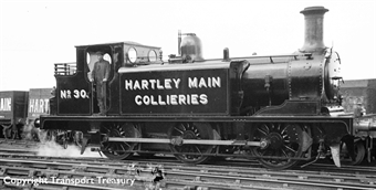 Class E1 0-6-0T 30 in Hartley Main Collieries livery