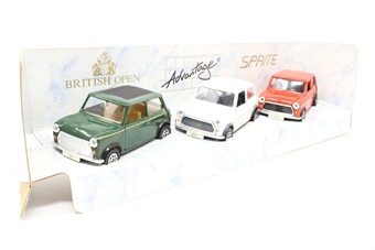 Mini Three Car Set - 'British Open, Advantage & Sprite'