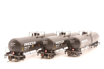 30,000 gallon ethanol tank cars 'Procor' - pack of 3