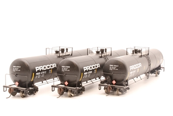 30,000 gallon ethanol tank cars 'Procor' - pack of 3