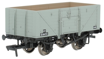 8 plank open wagon diag D1379 in BR grey - S31472