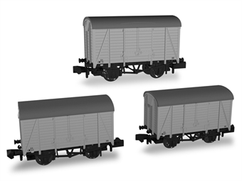 10t covered vans diag D1426 in BR grey - pack of three