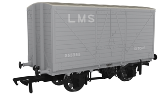 Diag D88 10 ton covered van in LMS grey with large lettering - 255355