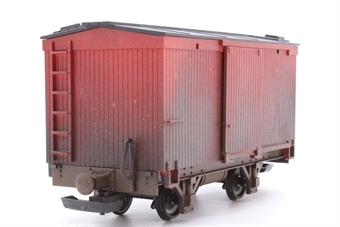 Red box car of the Southern Pacific Railroad