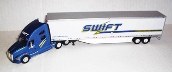 Kenworth T700 with 53' Dry Van Trailer, Swift Transportation