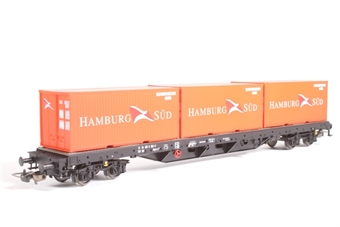 Flat Car with 3 Containers of the Dutch NS Epoch V