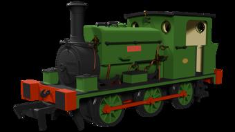 Manning Wardle L Class Arthur in Plain Green 0-6-0ST Steam Tank Locomotive  - DCC Sound