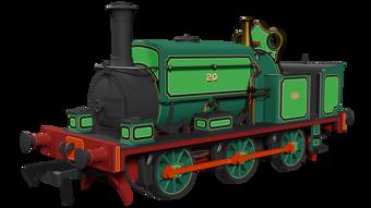 Manning Wardle L Class Logan and Hemmingway No.20 in Lined Green 0-6-0ST Steam Tank Locomotive  - DCC Sound