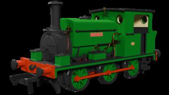 Manning Wardle L Class Forward in Plain Green 0-6-0ST Steam Tank Locomotive  - DCC Sound
