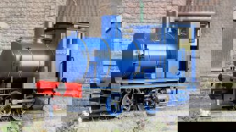 Andrew Barclay Fireless 0-4-0 - Lined Caledonian Blue Steam Locomotive