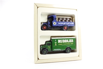 Bedford O series & Thornycroft beer truck set - Ruddles brewery - Limited editon