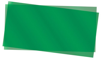 Green Transparent Polystyrene Sheets .010" - pack of 2
