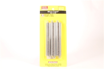 Pack of 12 110mm Striaght track