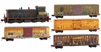 Union Pacific/Southern Pacific Weathered Train Set