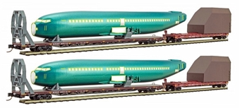 Freight cars of the BNSF - brown 4-Pack