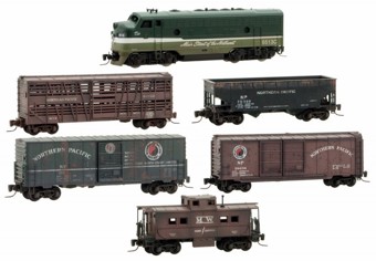 Northern Pacific Weathered Train Set