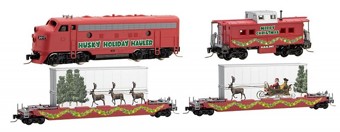 Husky Holiday Hauler Christmas Train Set