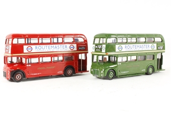 London Transport Museum Set 12, Routemaster Prototypes, RM1 red, RM2 green