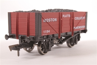5 Plank Wagon "Platts Moston Colliery" - Exclusive for Astley Green Colliery Museum