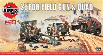 25pdr Field Gun and Quad - Airfix Classics range - plastic kit