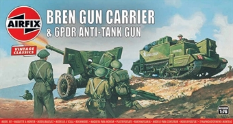 Bren gun carrier & 6 pdr anti-tank gun - Airfix Classics range - plastic kit