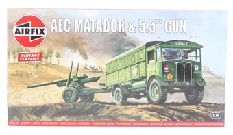 AEC Matador and 5.5 inch gun - Airfix Classics range - plastic kit