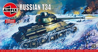 Russian T34 tank - Airfix Classics range - plastic kit
