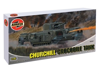 Churchill MkVII Crocodile flamethrower tank with British 34th Armoured division marking transfers