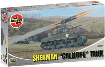 Sherman M4 "Calliope" Tank with rocket launchers with US Army marking transfers.