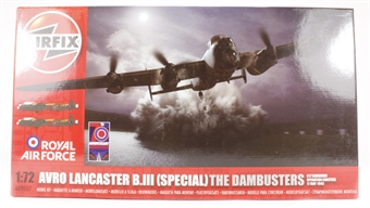 Dambuster Lancaster BIII bomber with Merlin engines & 'Upkeep' bomb
