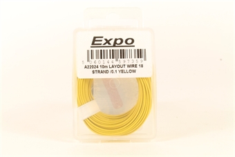 Multicore Wire Yellow - 10m Roll of 18/0.1mm