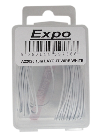 Multicore Wire White - 10m Roll of 18/0.1mm